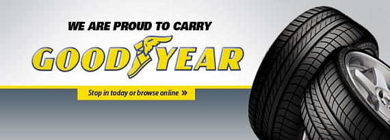 We Are Proud to Carry Goodyear